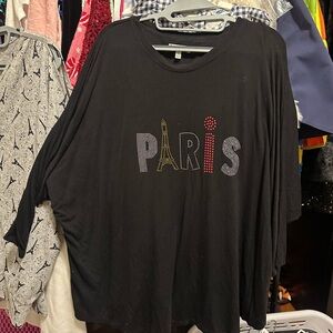 Black Paris Graphic T-Shirt